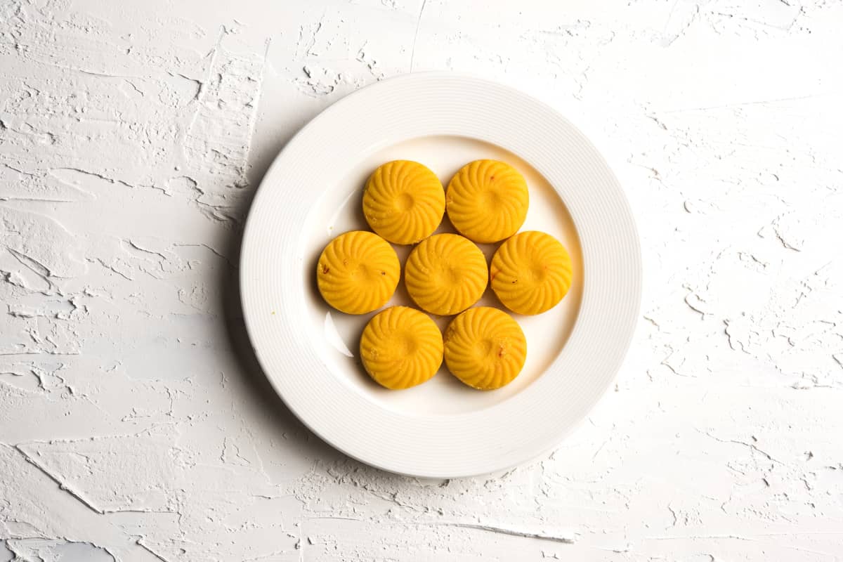 Instant Kesar Peda Recipe