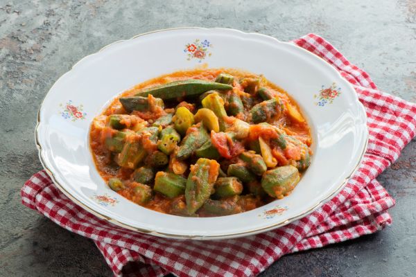 Indian Okra With Tomatoes Recipe