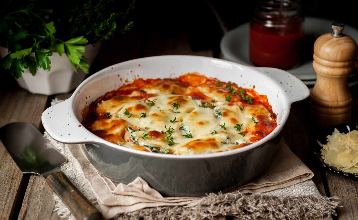 Chicken broccoli lasagna skillet Recipe