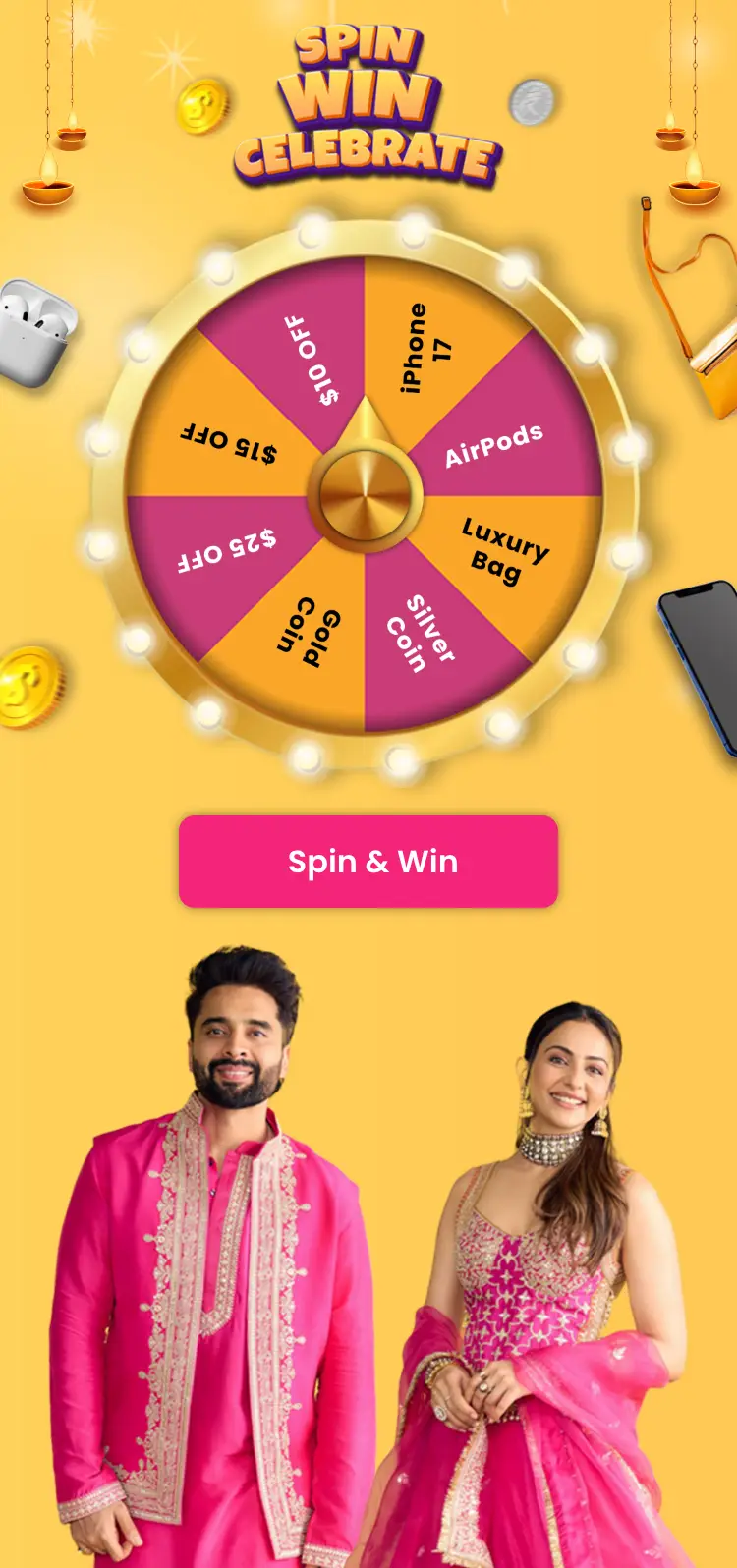  Diwali Spin the wheel contest