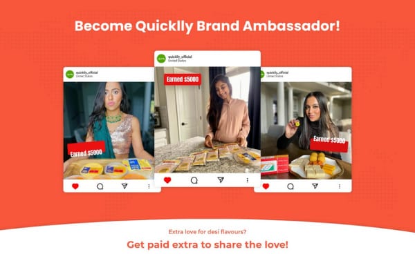 Earn up to $6000 with Quicklly Brand Ambassador Program!