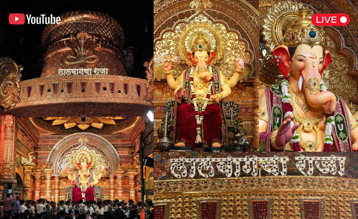 LIVE Mumbai’s Lalbaugcha Raja Darshan: A Spiritual Connect for the USA Devotees