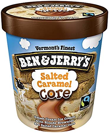 ICE CREAM   BandJ SALTED CARAMEL CORE