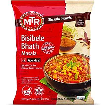 Buy Mtr Bisi Bele Bath Masala 100 Gm | Campus Market - Quicklly