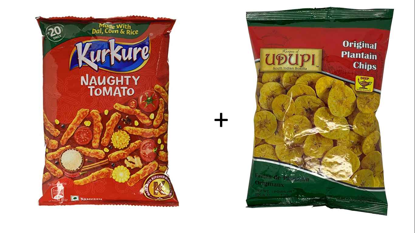 Buy Namkeen Combo Kurkure & Plantain Chips 1 Pack India Foods Quicklly