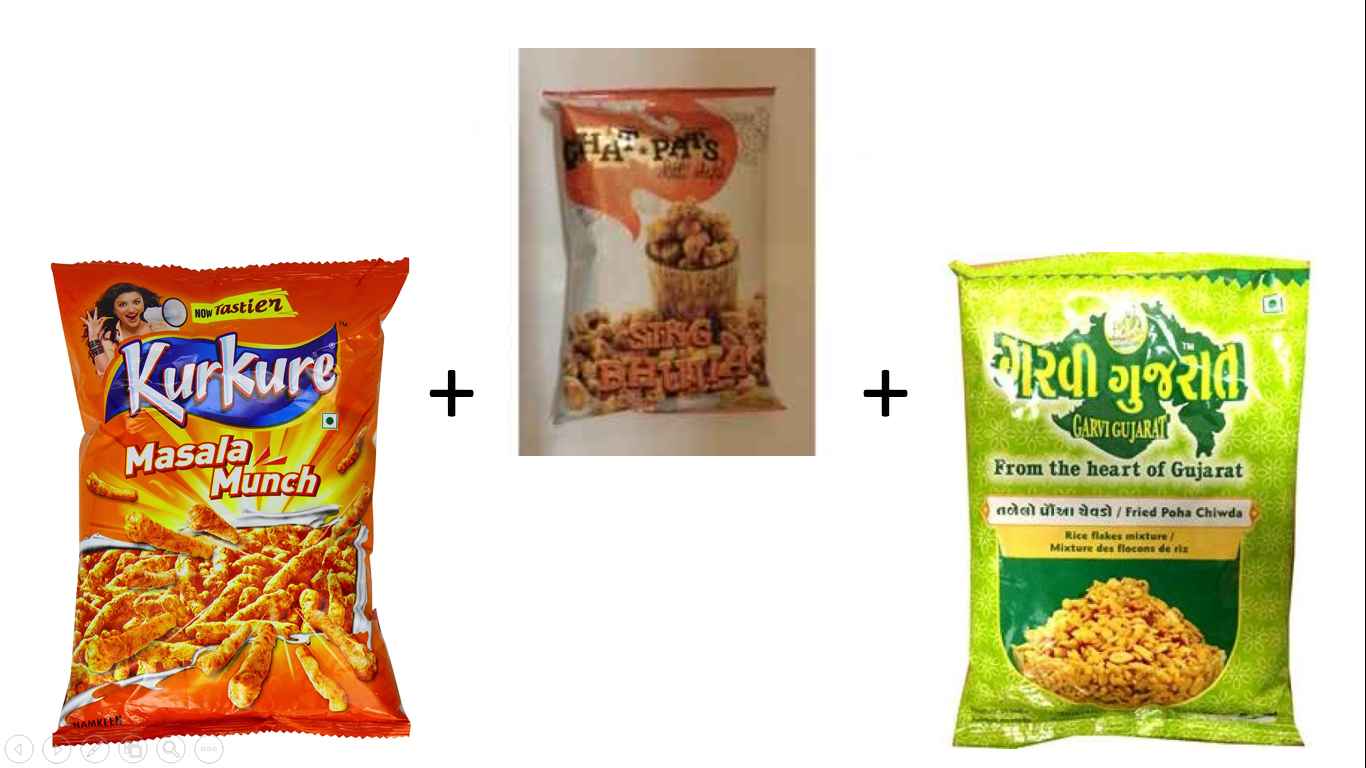 Buy Namkeen/munchies/chips Combobhujia , Kurkure & Poha 1 Pack