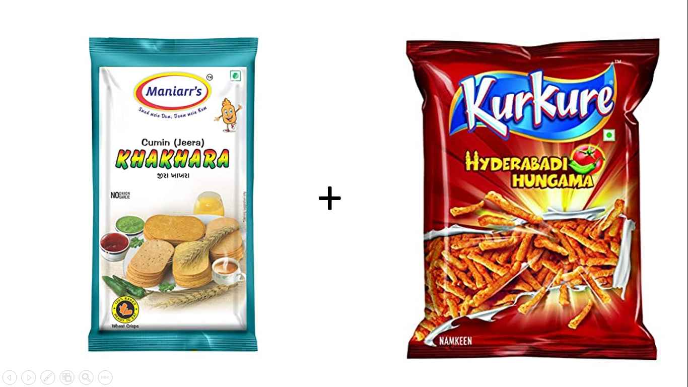 Buy Namkeen/munchies/chips Combo Khakahara & Kurkure 1 Pack Surabhi