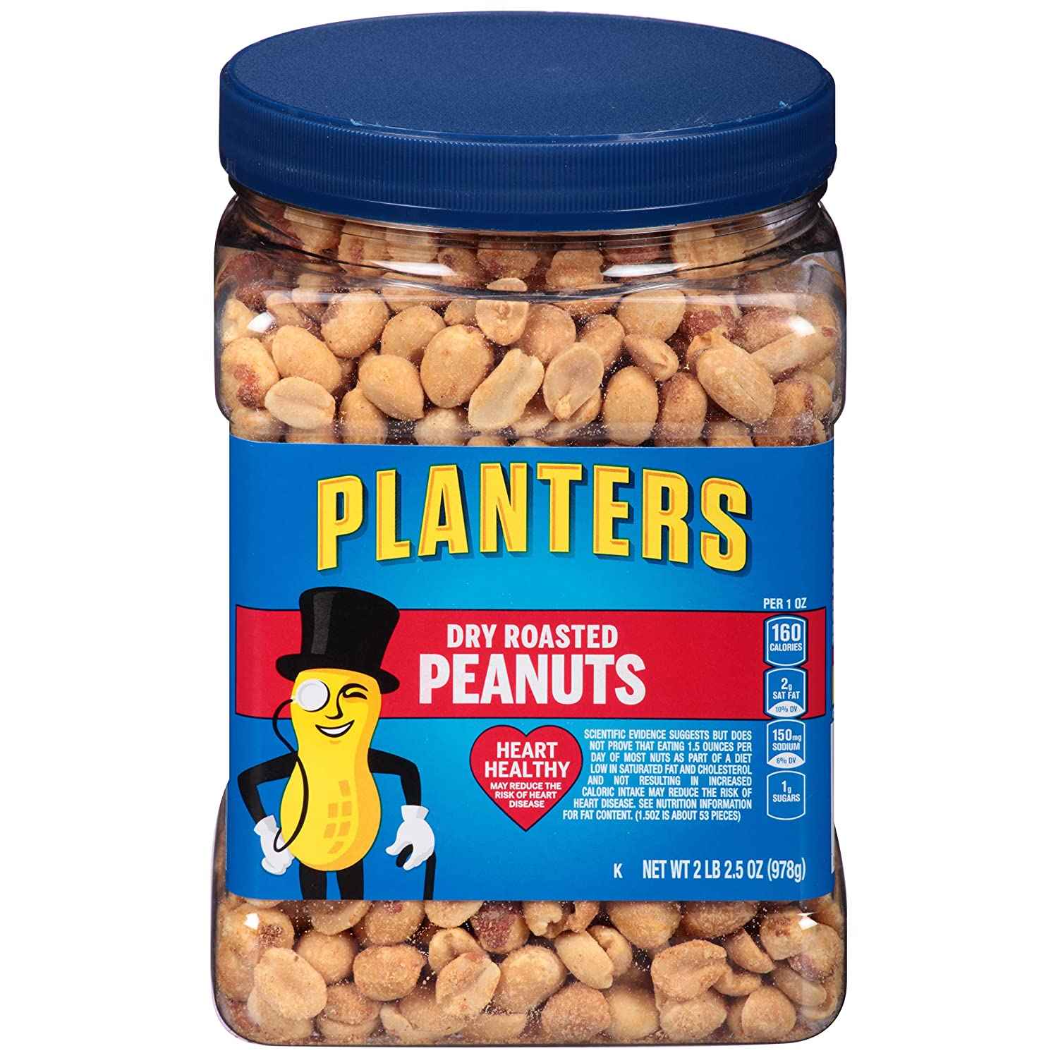 Buy Planters Dry Roasted Peanuts 34.5 Oz | Fresh Central Grocery - Quicklly