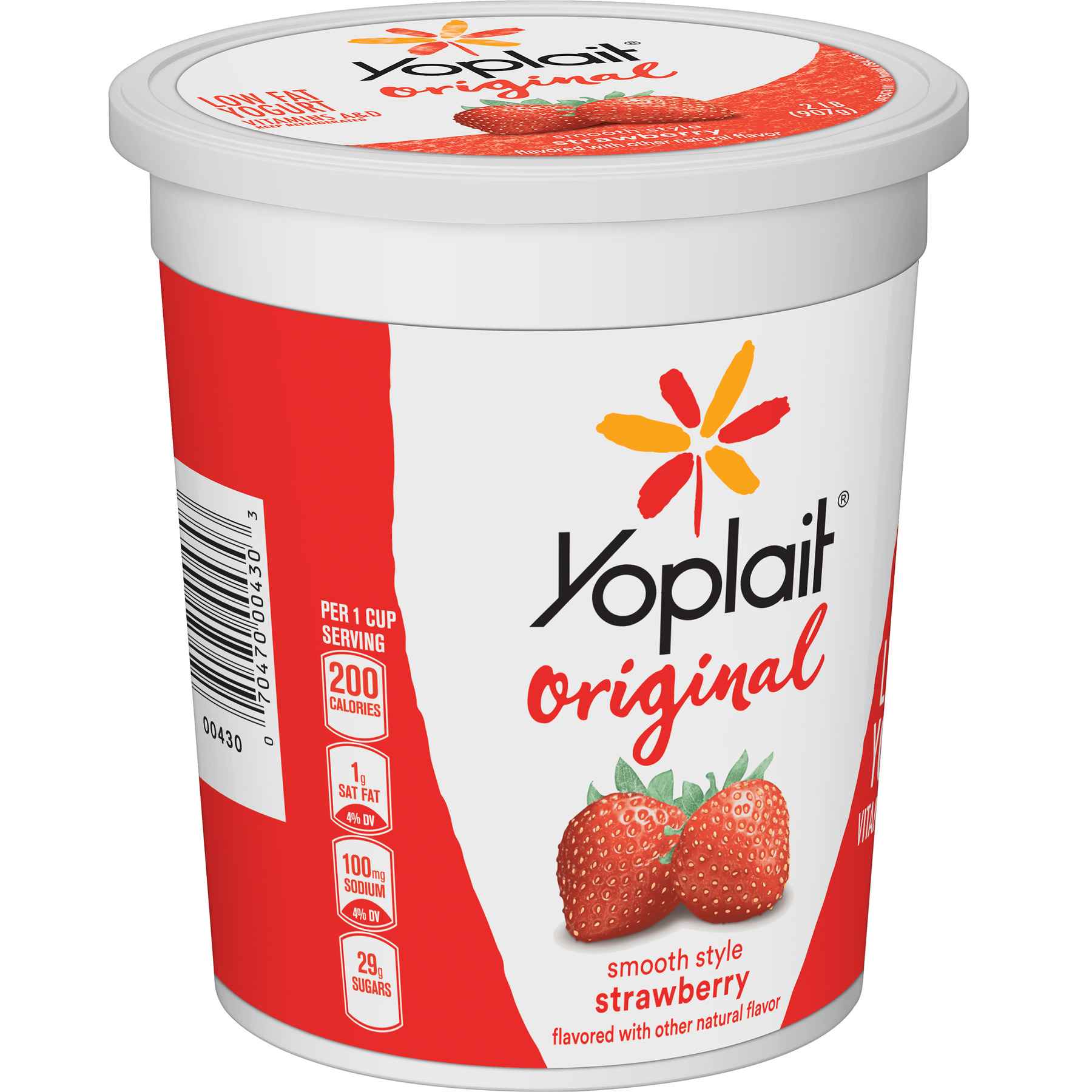 Buy Yoplait Nonfat Yogurt, Plain, Large Size 2 Lbs Fresh Central