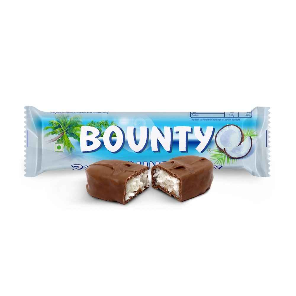 thumbnail interactive-video image 1 of Bounty Bar Milk Chocolate Coconut – 24 Count Box, Fast Free Shipping, Fresh 1 of 2