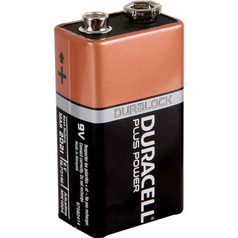 Duracell Coppertop 9V Battery
