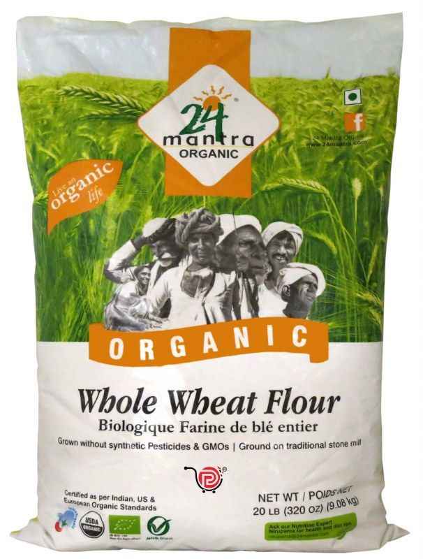 Buy 24 Mantra Org Whole Wheat Atta 20 Lbs India Grocers Quicklly