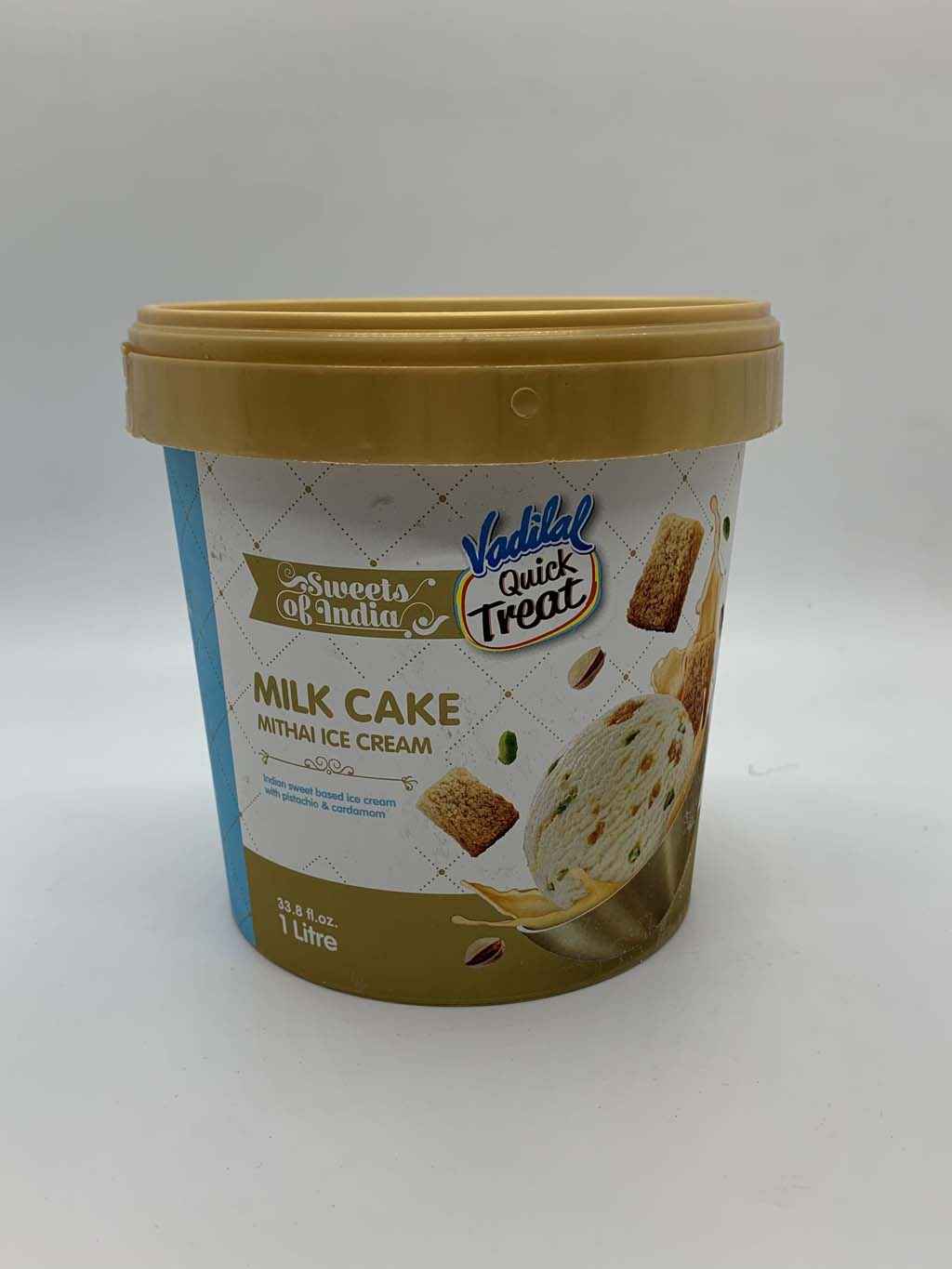 Buy Vadilal Ice Cream Mithai Milk Cake 1 Ltr Sold By Quicklly Quicklly