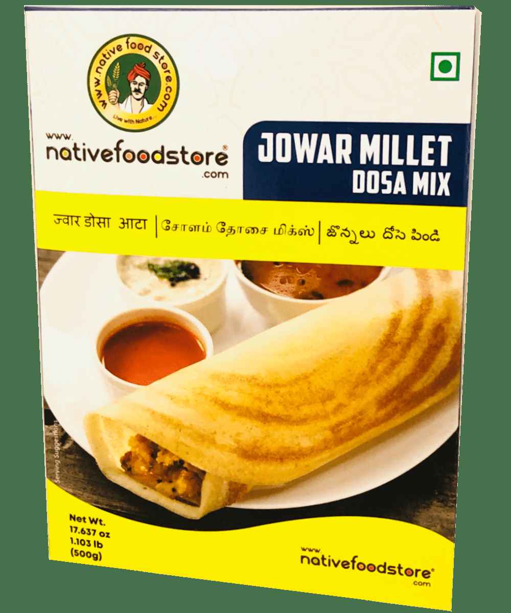 Buy Native Foods Jowar Millet Dosa Mix 500 Gm India Grocers Quicklly