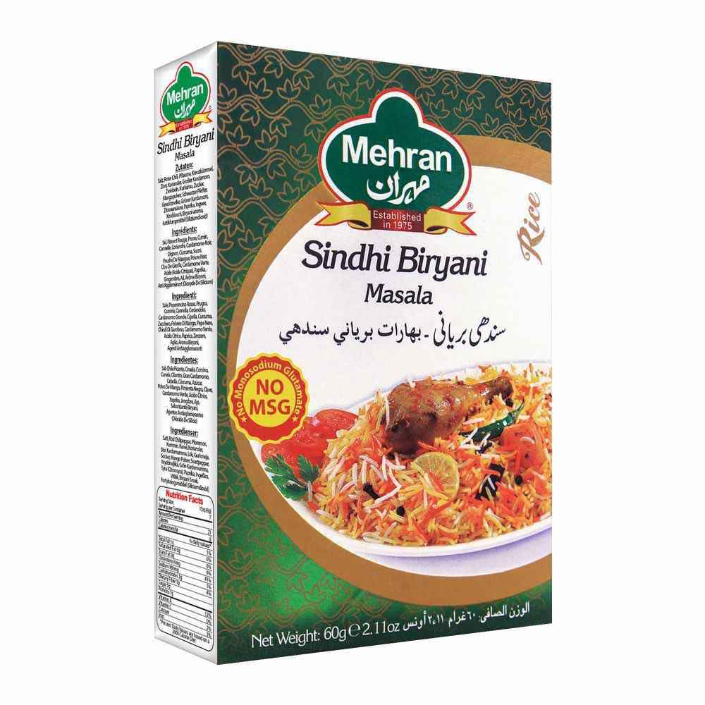 Buy Mehran Sindhi Biryani Masala 60 Gm | India Grocers - Quicklly