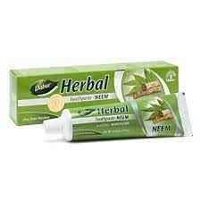 Dentifrice Dabur Au Neem - Lot De 3 Tubes De 100 Gr - Pour Dents Sensibles, Longue Date D'expiration, Fabriqué Aux Emirats