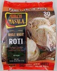 WHOLE WHEAT ROTI MIRCH MASALA