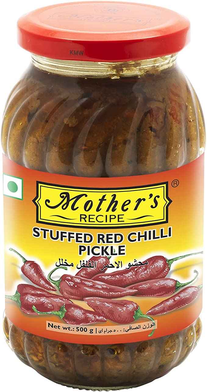 Buy Stuffed Red Chilli Pickle Mothers 500 Gm Indiaco Quicklly