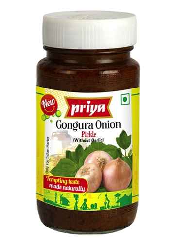 GONGURA ONION PICKLE W/O GARLIC PRIYA