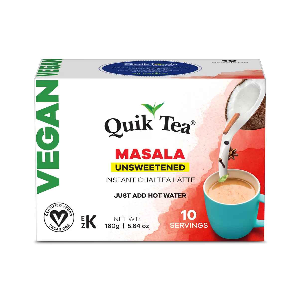 VEGAN UNSWEETENED MASALA CHAI QUIK TEA