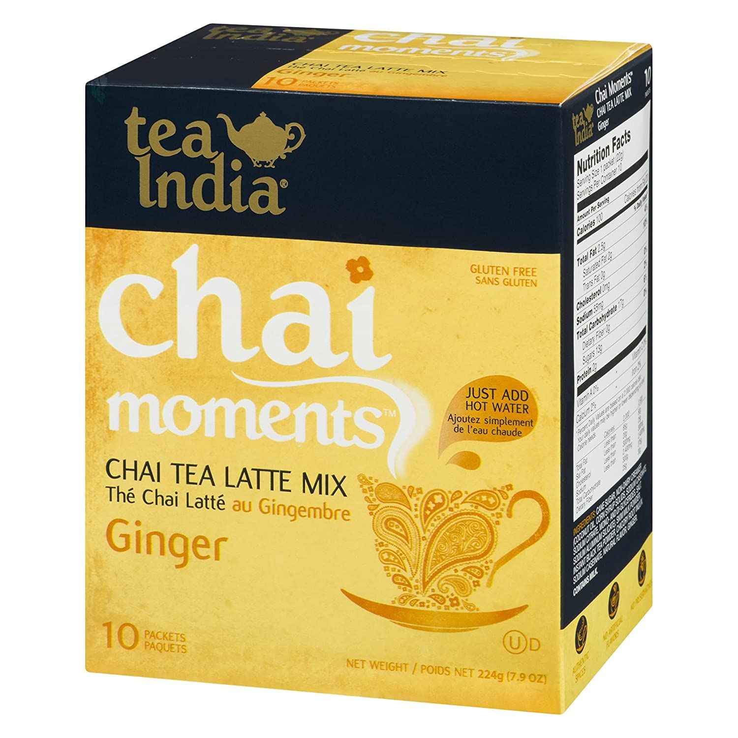 Buy Ginger Tea Mix Chai Moments Tea India 224 Gm Indiaco Quicklly