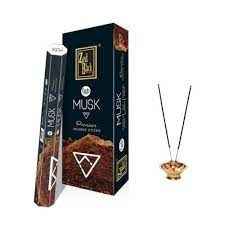 Buy Zed Black Fab Musk Incense Agarbatti Hexa 20 Count | Mayuri Foods