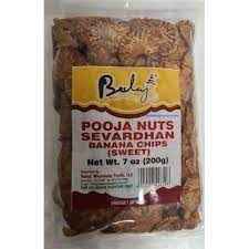 POOJA NUTS BANANA CHIPS(SWEET) BALAJI