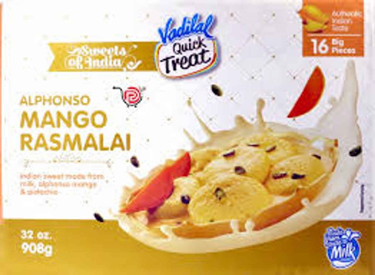 Buy Vadilal Mango Rasmalai 16 Pcs Manpasand Quicklly
