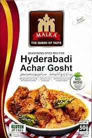 Malka Hyderabadi Achar Gosht
