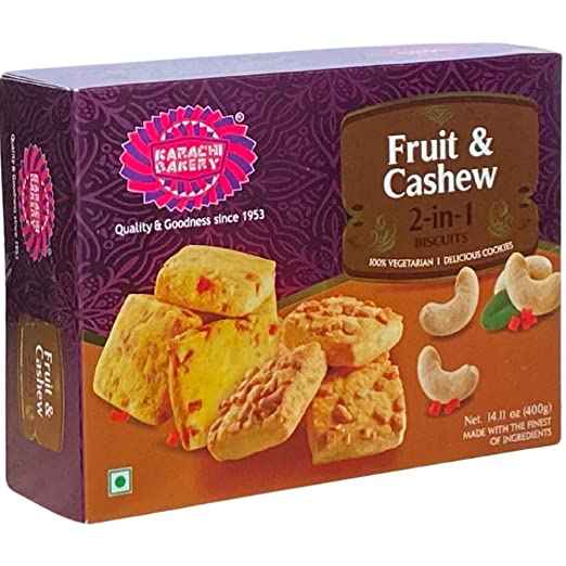 Buy Karachi Fruit Cashew Biscuit 400 Gm Manpasand Quicklly