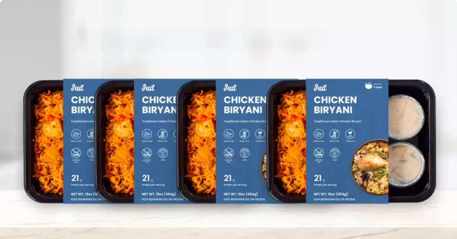 Ready To Eat Indian Meal Special - Chicken Biryani (4 Biryani)