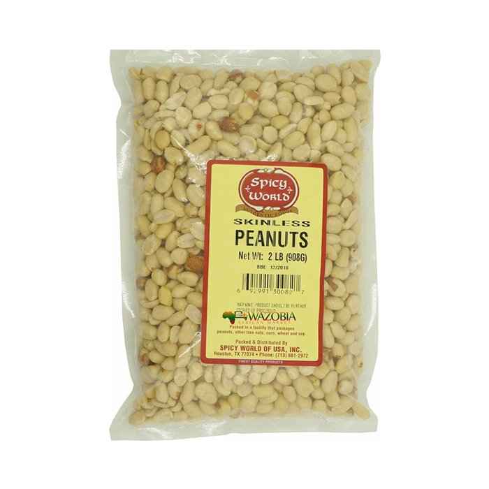 Buy Spicy World Skinless Peanuts 400 Gm | Manpasand - Quicklly