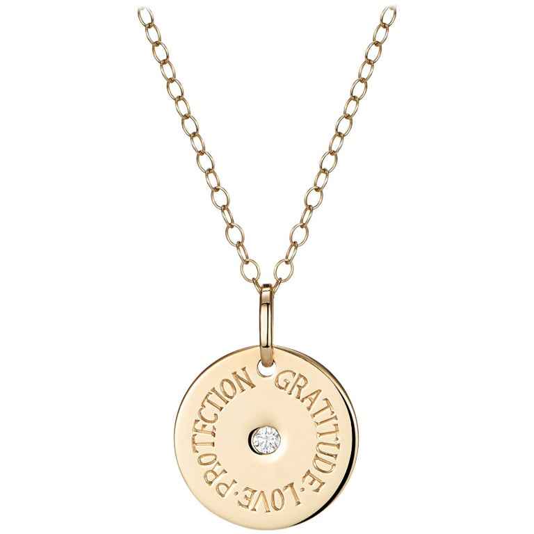 Protection Gold Charm Necklace