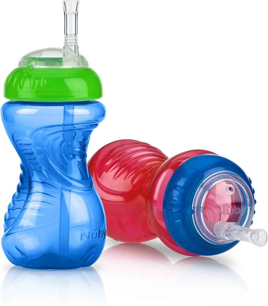 Nuby No Spill Flex Straw Cups Flex Straw