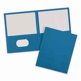 Two Pocket Folder Blue