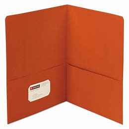 Two Pocket Folder Orange