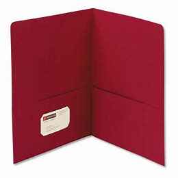 Two Pocket Folder Red