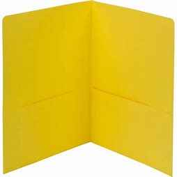 Two Pocket Folder Yellow