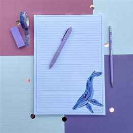 Whale Notepad With Push Pins