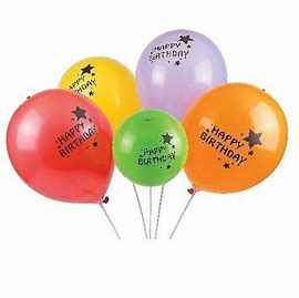 Light Up Balloons Happy Bday