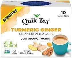 QUIK TEA UNSWEETENED TURMERIC GINGER