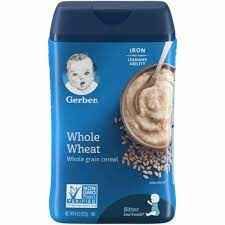 GERBER GRAIN & GROW WHOLE WHEAT CEREAL 