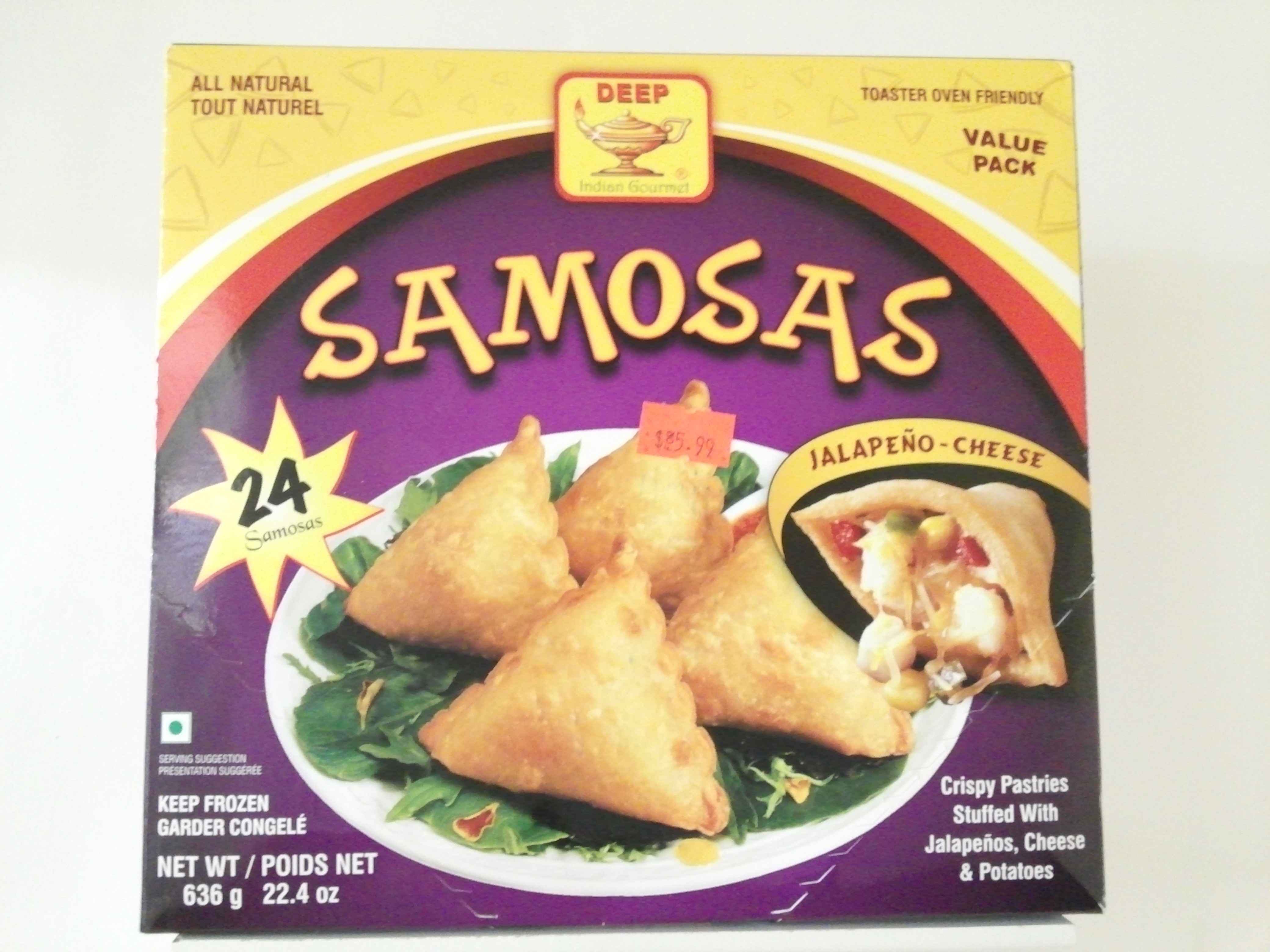 Deep Samosas Jalapeno Cheese