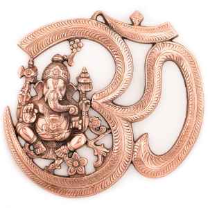  Metal Wall Hanging Of Lord Ganesha With Om