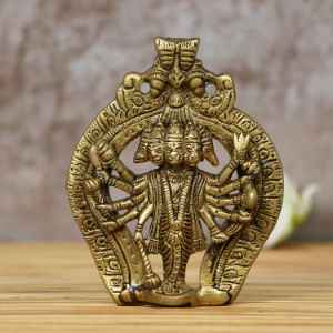  Panchmukhi Lord Hanuman Brass Idol Statue