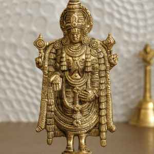  Tirupati Balaji Idol Decorative Handcrafted Brass Figurine