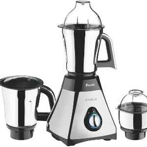 Preethi Steele 3-Jar Mixer Grinder 550 Watt Motor 110-Volts