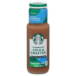 STARBUCKS COLD & CRAFTED COFEE W/MILK & VANILLA 