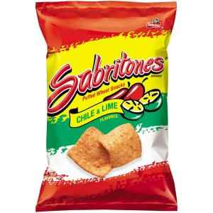 SABRITONES PUFFED SNACKS CHILE & LIME 