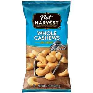 NUT HARVEST WHOLE CASHEWS SNACKS 